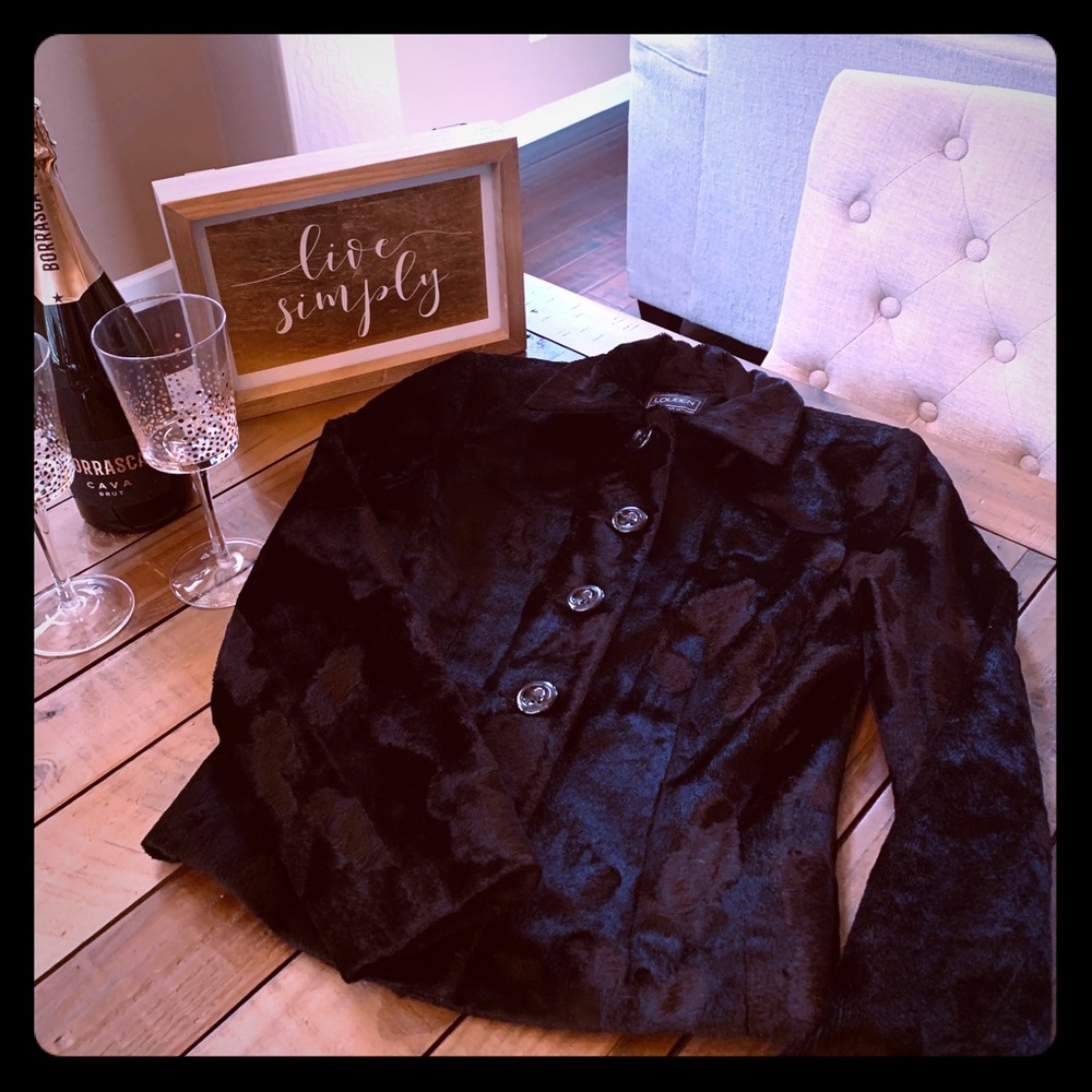 Black Faux Fur Jacket